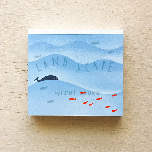 Landscape Memo Pad | Nishi Shuku · Cozyca