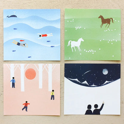 Landscape Memo Pad | Nishi Shuku · Cozyca