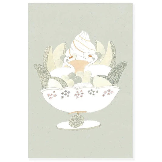 A Luxurious Way to Eat Melon Postcard · Tobimatsu Shoichiro