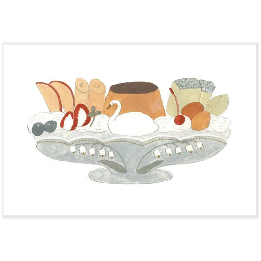 Pudding a la Mode Postcard · Tobimatsu Shoichiro