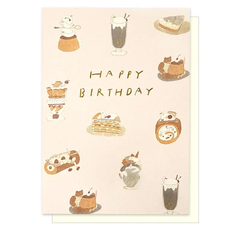 Dessert Festival Happy Birthday Card · Tobimatsu Shoichiro