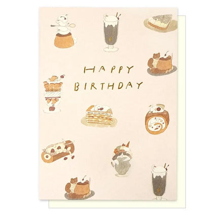 Dessert Festival Happy Birthday Card · Tobimatsu Shoichiro