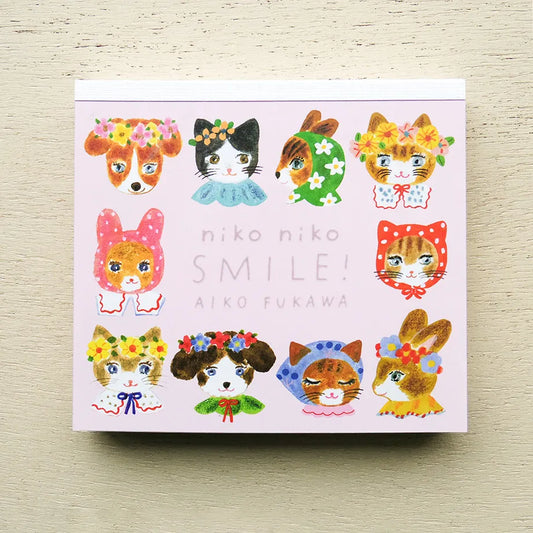 Cat Smile Memo Pad  | Aiko Fukawa · Cozyca