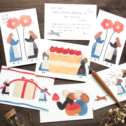 Tomorrow is Someone's Birthday Necktie Postcard Set · Cozyca