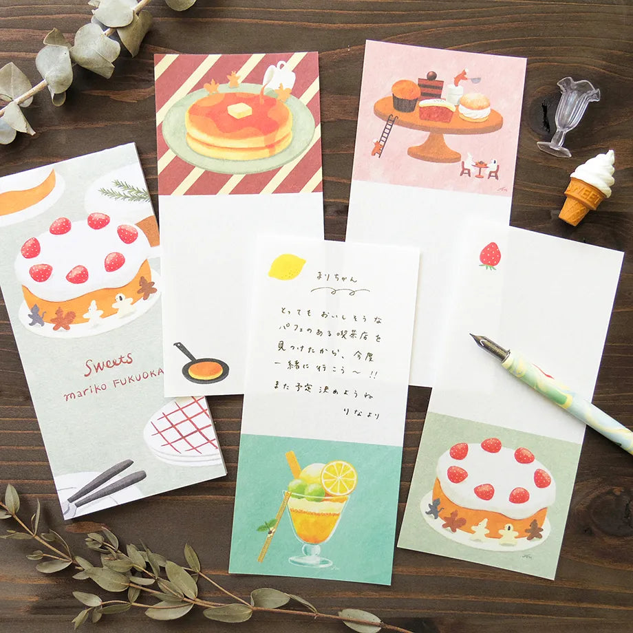 Sweets One-stroke Mariko Fukuoka Note Pad · Cozyca
