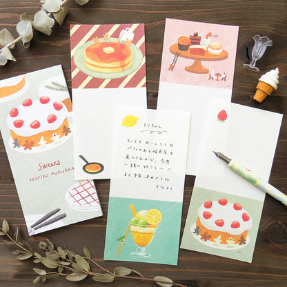 Sweets One-stroke Mariko Fukuoka Note Pad · Cozyca
