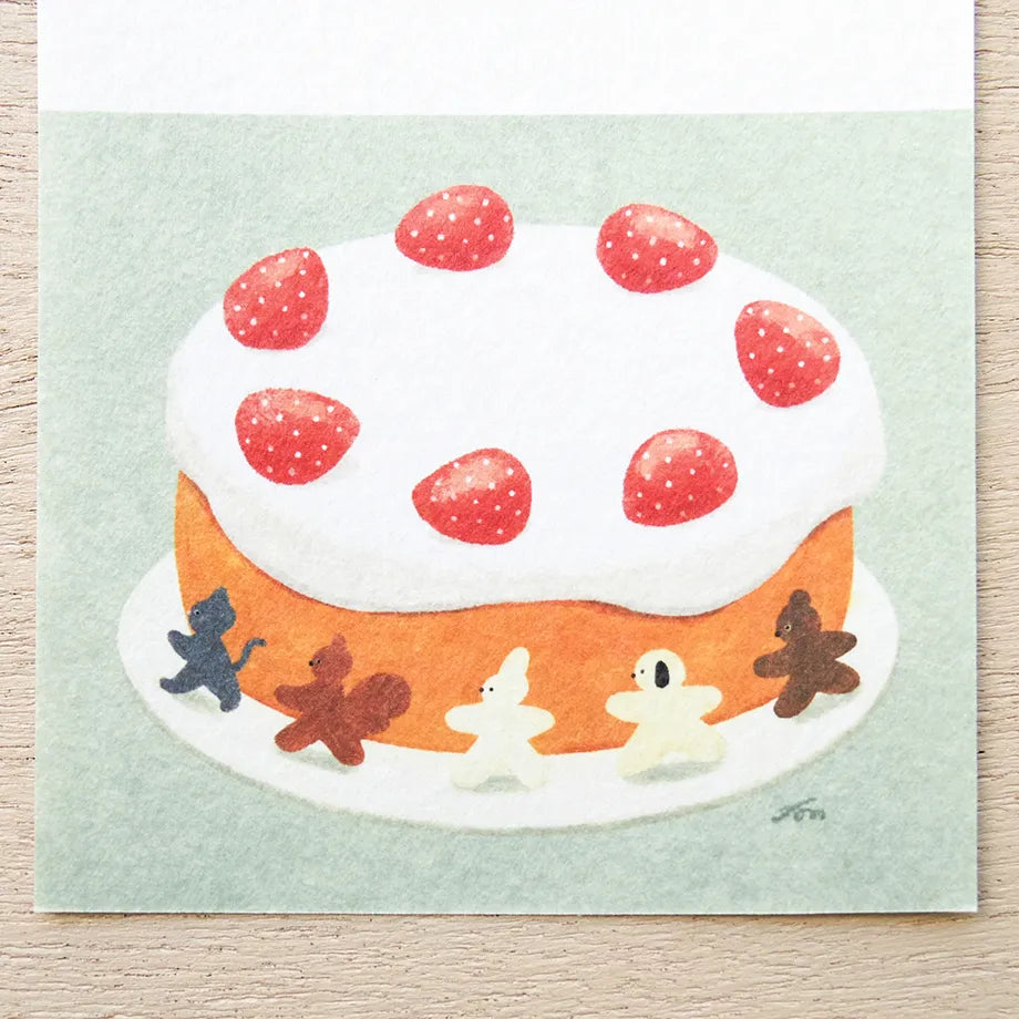 Sweets One-stroke Mariko Fukuoka Note Pad · Cozyca
