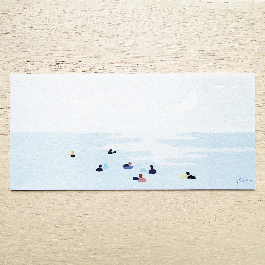 Seaside One-stroke Taku Bannai Note Pad · Cozyca