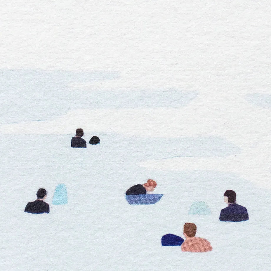 Seaside One-stroke Taku Bannai Note Pad · Cozyca