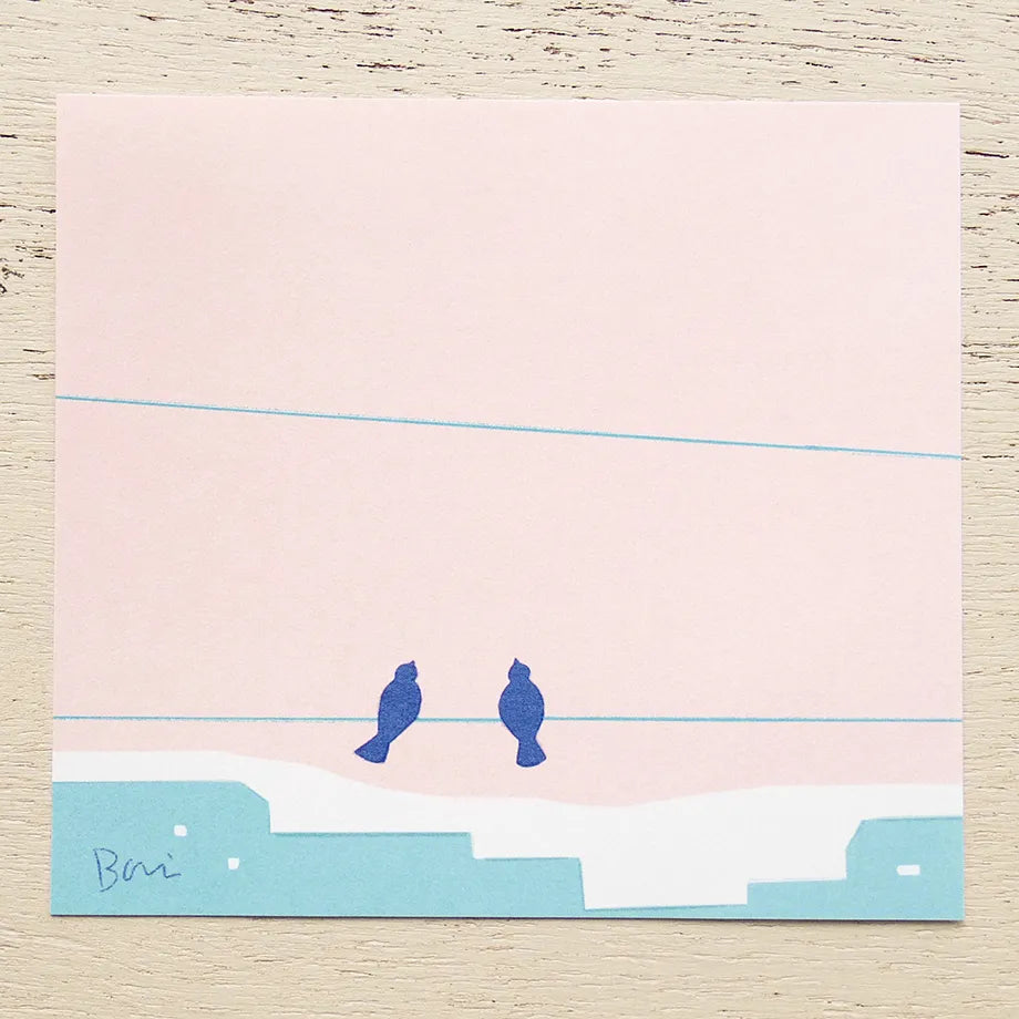 Bird Taku Bannai Memo Pad · Cozyca