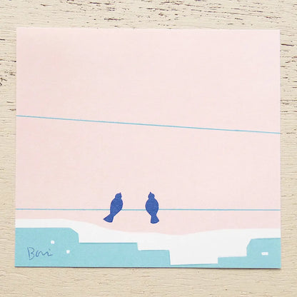 Bird Taku Bannai Memo Pad · Cozyca