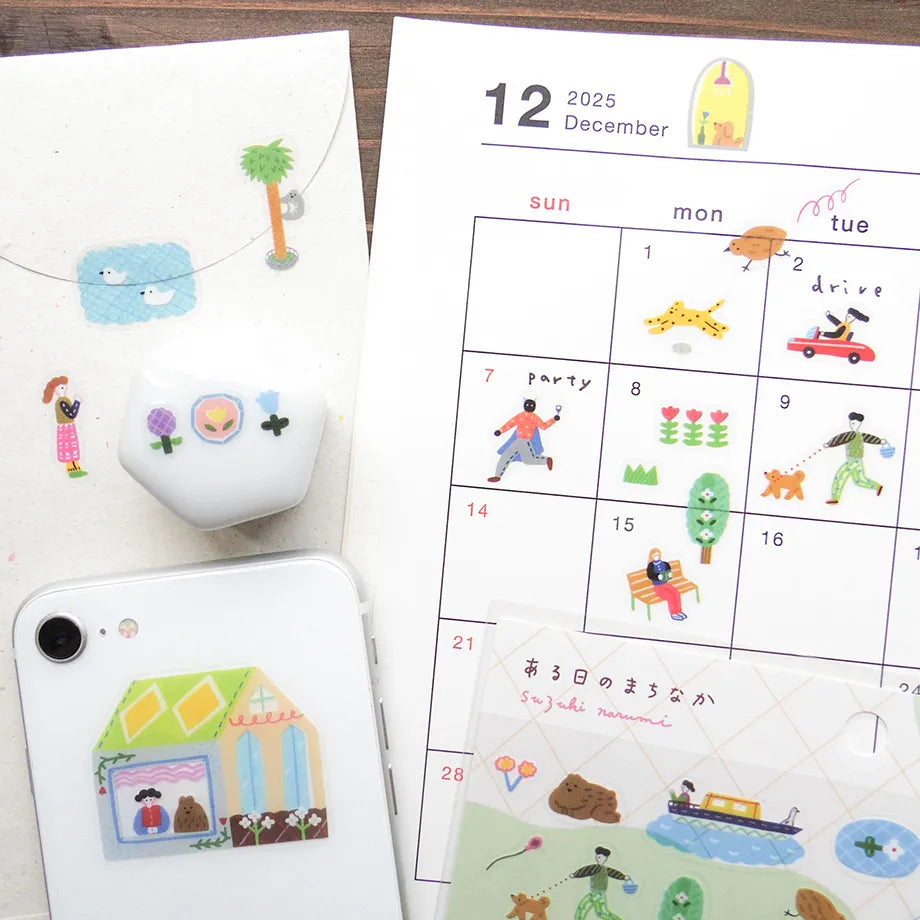 A Day in the City Narumi Suzuki Stickers · Cozyca