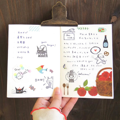 Tiny Note Mariko Fukuoka Stamp Note Book · Cozyca