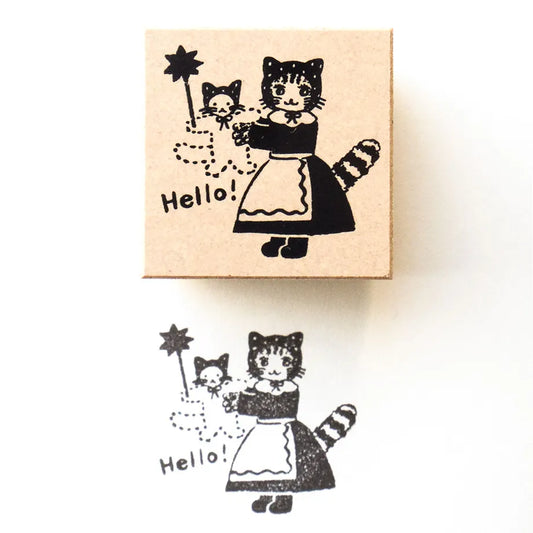 Hello! Aiko Fukawa Rubber Stamp · Cozyca