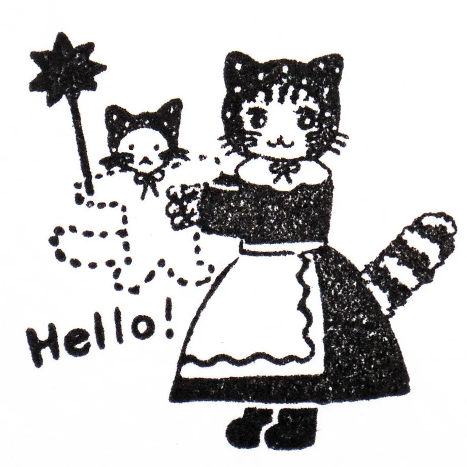 Hello! Aiko Fukawa Rubber Stamp · Cozyca
