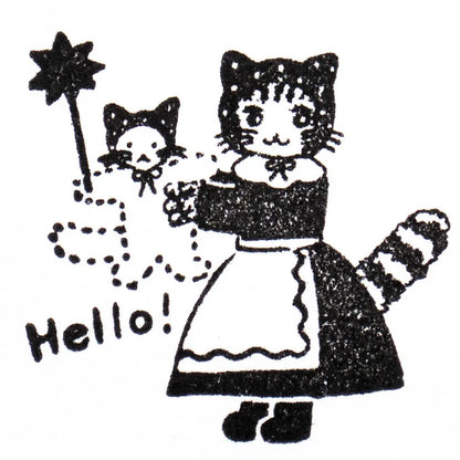 Hello! Aiko Fukawa Rubber Stamp · Cozyca
