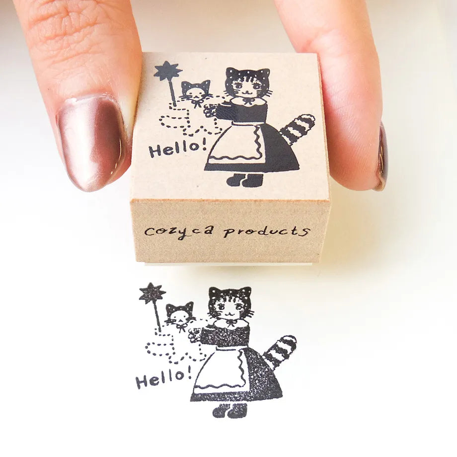 Hello! Aiko Fukawa Rubber Stamp · Cozyca