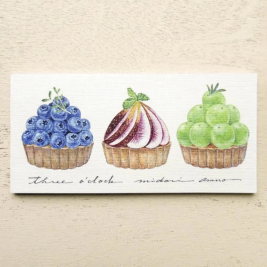 Three o'clock Midori Asano One-stroke Note Pad · Cozyca