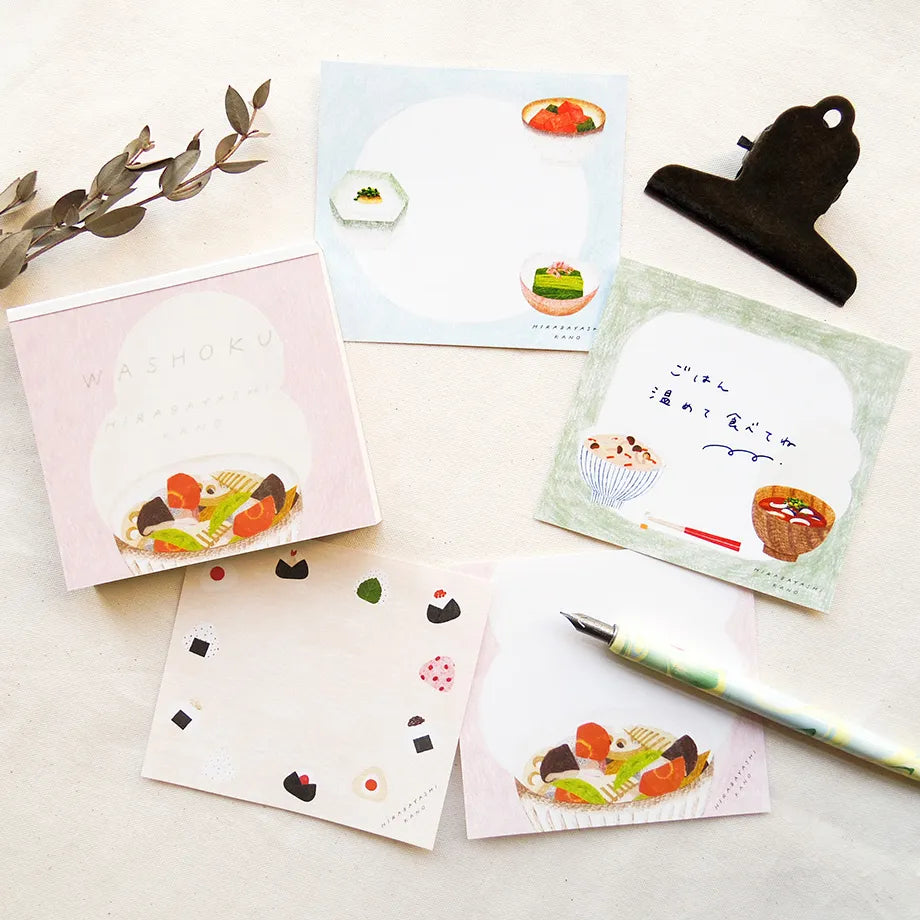 Washoku Hirabayashi Kano Memo Pad · Cozyca