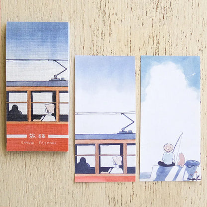Travel & Life Sayuri Fujimaki One Line Sticky Notes · Cozyca