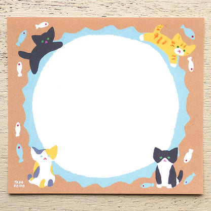 Cat's Life Reiko Tada Memo Pad · Cozyca