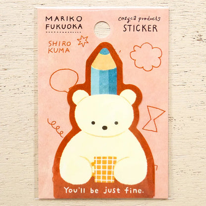 Shirokuma Mariko Fukuoka Sticker · Cozyca