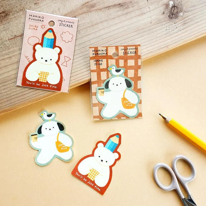 Mame to Go Mariko Fukuoka Sticker · Cozyca