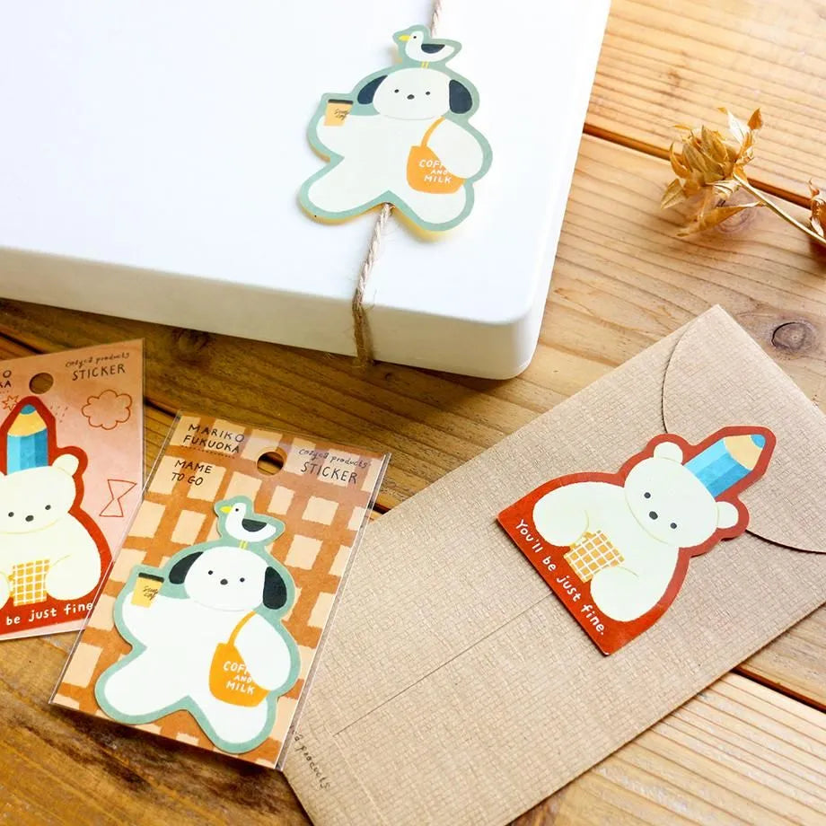 Mame to Go Mariko Fukuoka Sticker · Cozyca