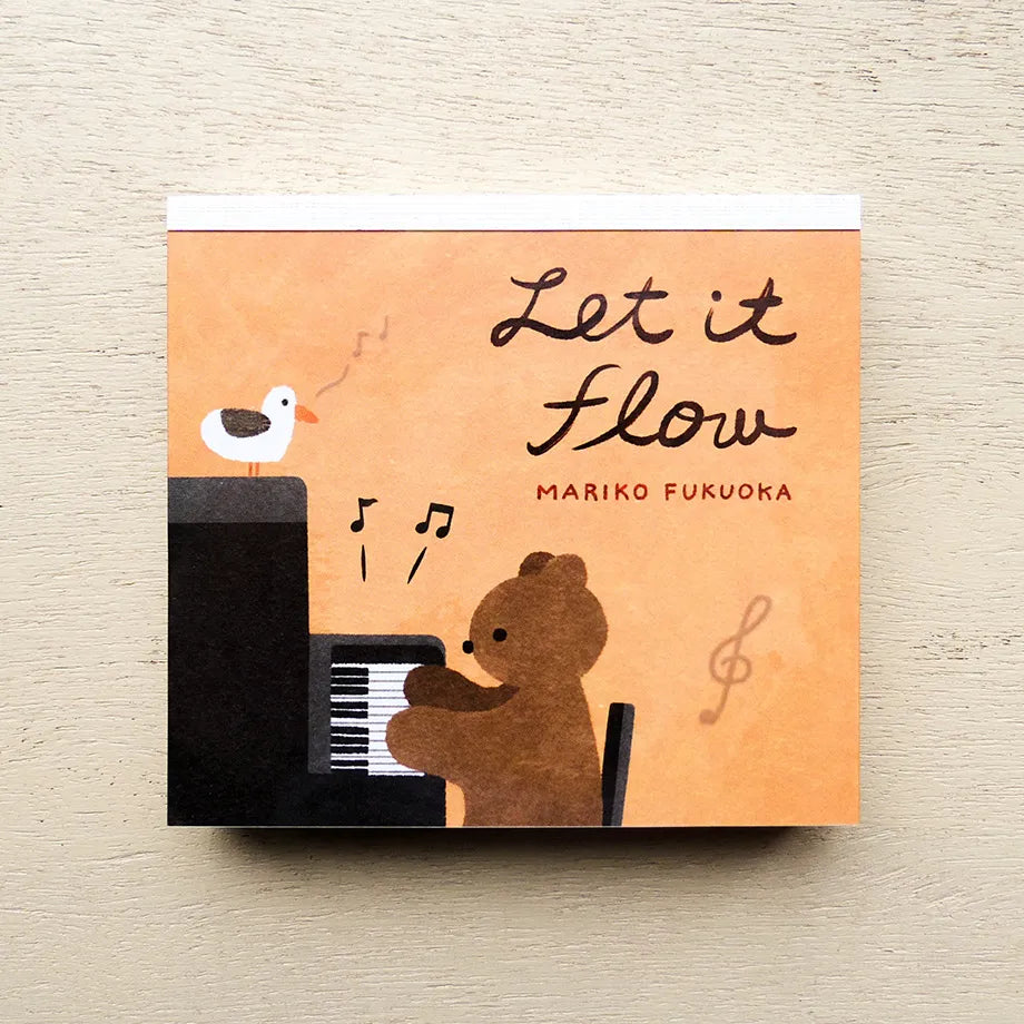 Let it Flow Mariko Fukuoka Memo Pad · Cozyca