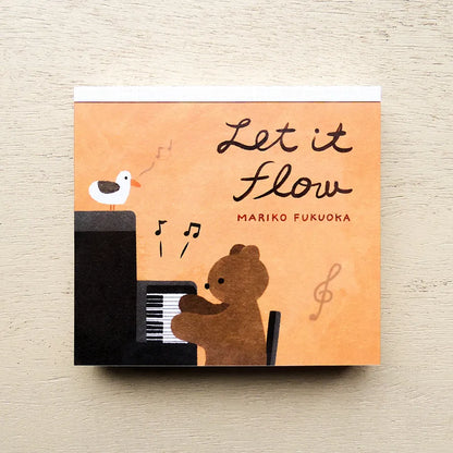 Let it Flow Mariko Fukuoka Memo Pad · Cozyca