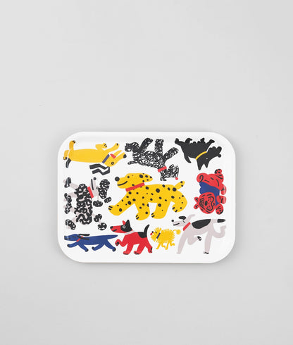 Dogs Small Rectangle Birch Serving Tray · Wrap