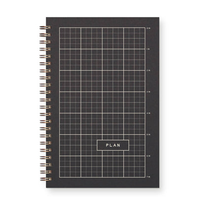 Plum Ruler Grid Undated Weekly Planner · Ruff House Print Shop