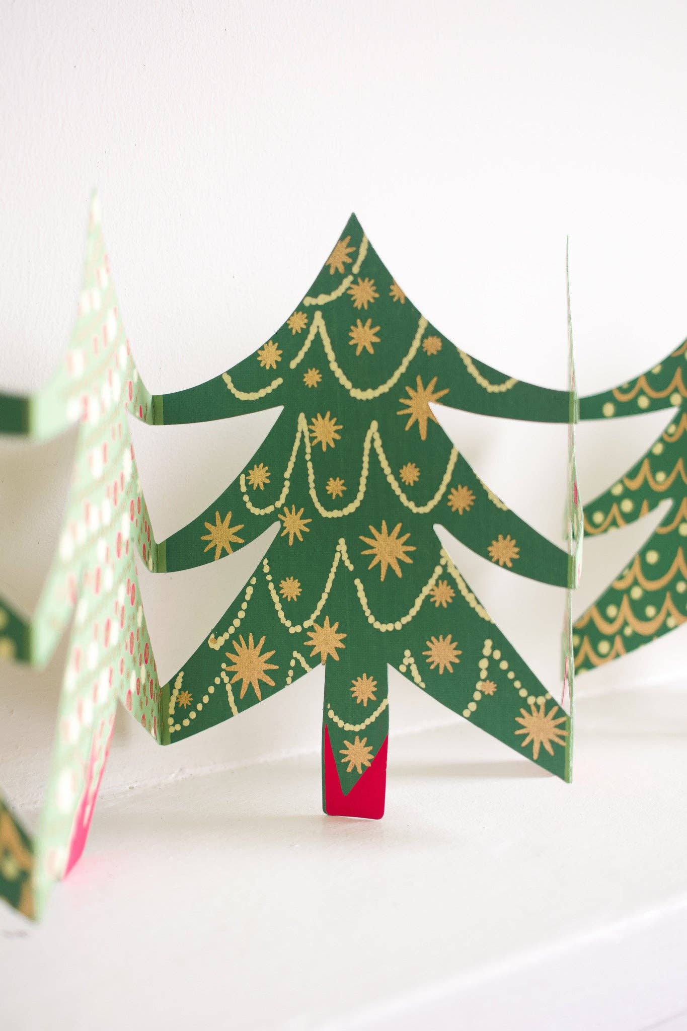 Christmas Trees Concertina Garland · East End Press