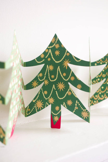 Christmas Trees Concertina Garland · East End Press