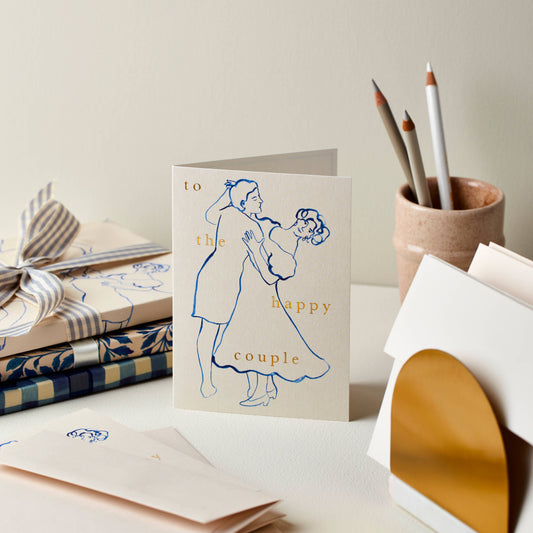Figures 'To the Happy Couple' Card · Wanderlust Paper Co
