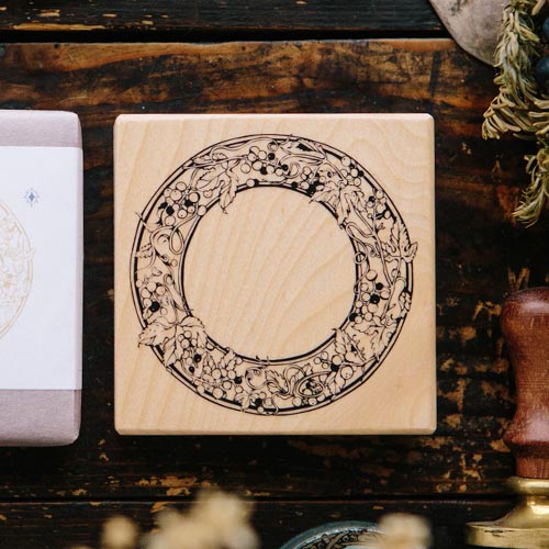 Wild Grape Frame Rubber Stamp · OURS Studio