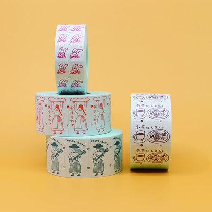 Necktie 'Yesterday' Sealing Sticker Roll · 36Sublo