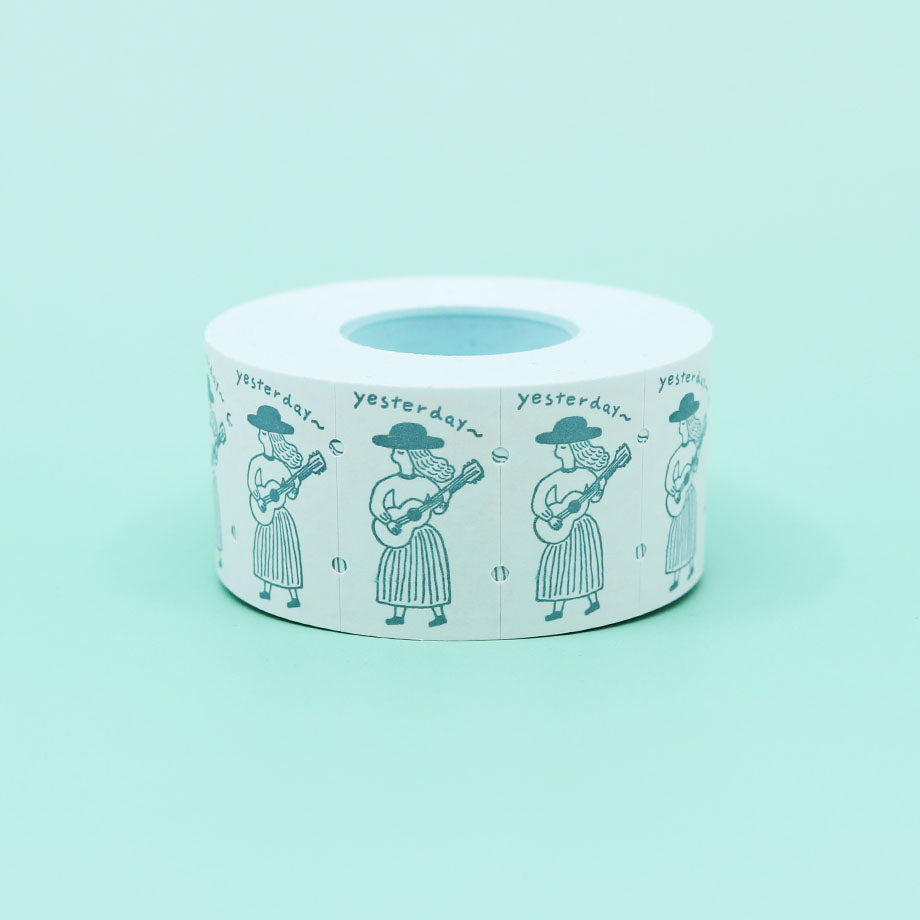 Necktie 'Yesterday' Sealing Sticker Roll · 36Sublo