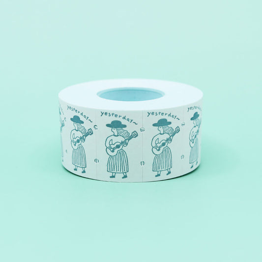Necktie 'Yesterday' Sealing Sticker Roll · 36Sublo
