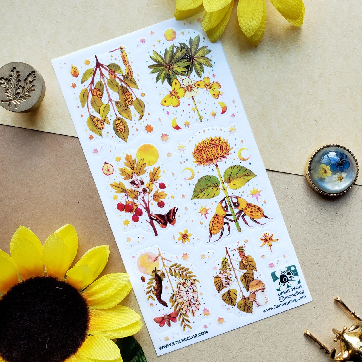 Golden Garden Sticker Sheet