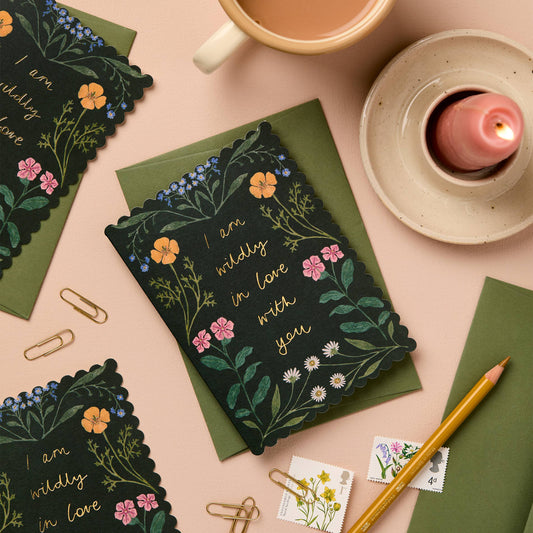 Wildflower 'Wildly in Love With You' Card · Wanderlust Paper Co.