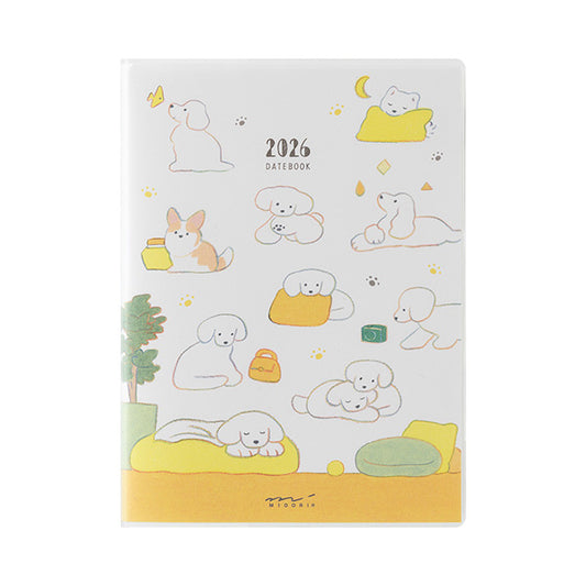 2026 Dog Pocket Diary A6 · Midori