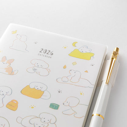 2026 Dog Pocket Diary A6 · Midori