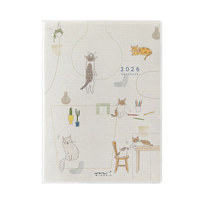 2026 Cat Pocket Diary A6 · Midori