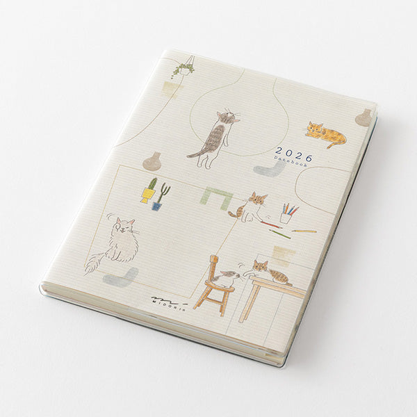 2026 Cat Pocket Diary A6 · Midori