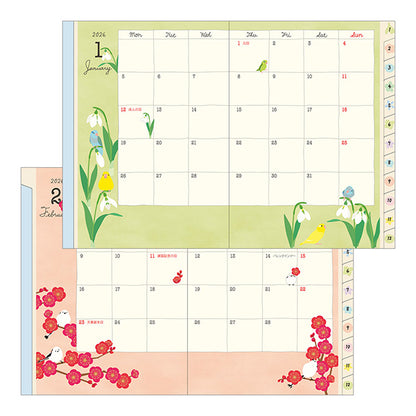 2026 Bird Pocket Diary A6 · Midori