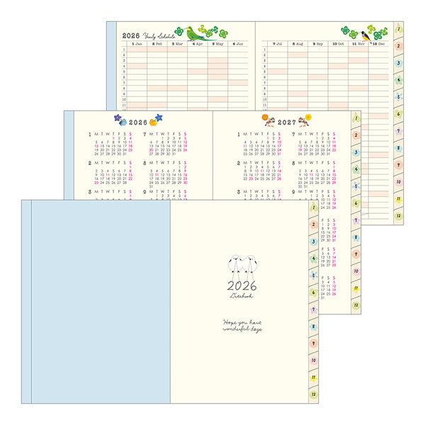 2026 Bird Pocket Diary A6 · Midori