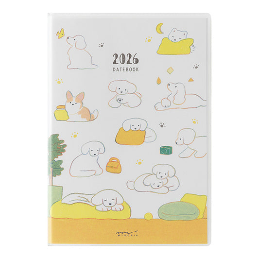 2026 Dog Pocket Diary B6 · Midori