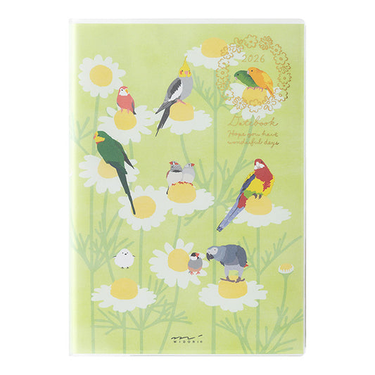 2026 Bird Pocket Diary B6 · Midori