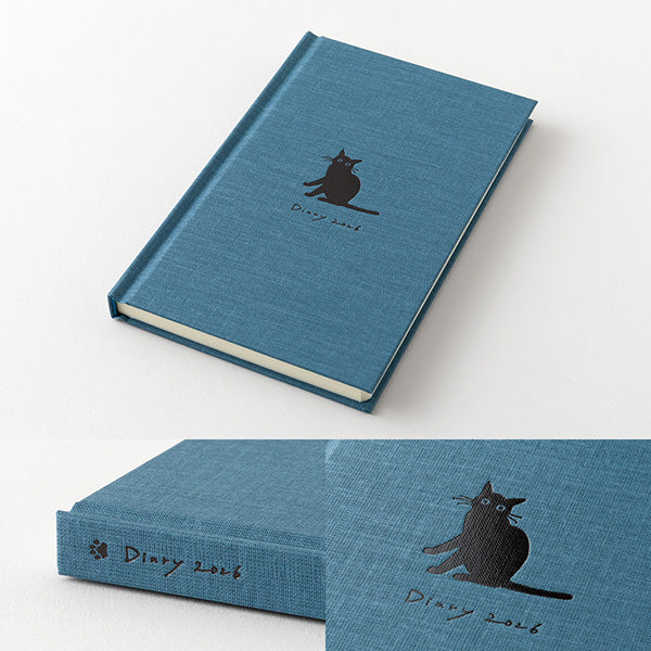 2026 Blue Cat Diary Book B6 · Midori